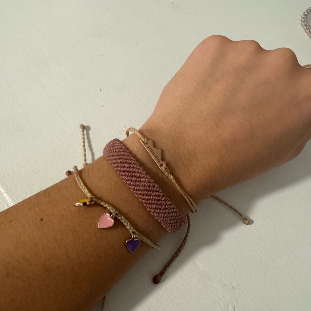 Pura Vida Pink and Purple Bracelet Set